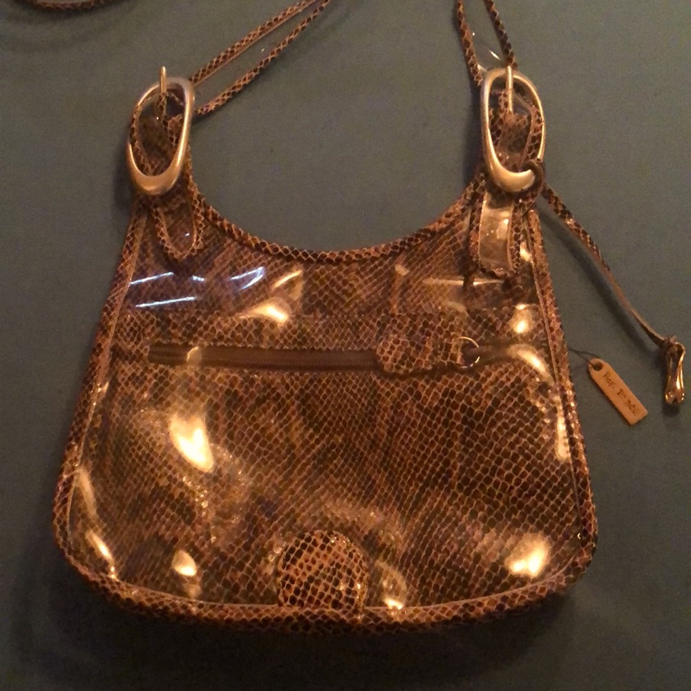 Vintage Python Paco Celeste handbag. Direct from showroom 1989s Gorgeous.